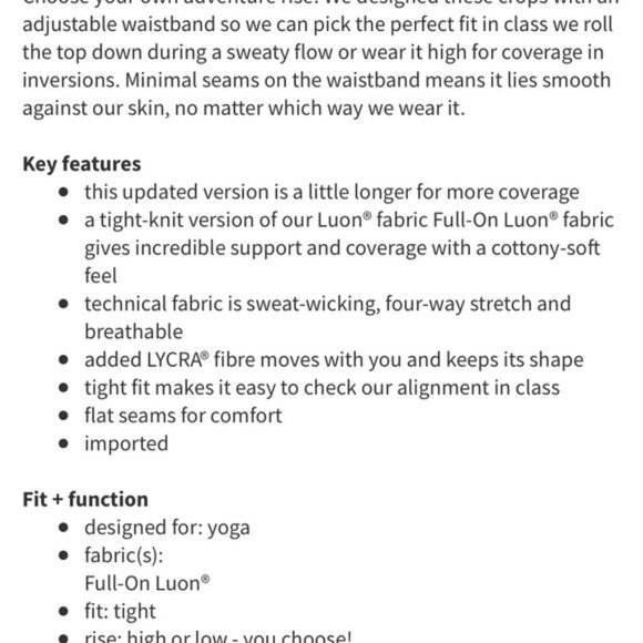 Lululemon Wunder Under Hi Rise Leggins - Picture 6 of 7